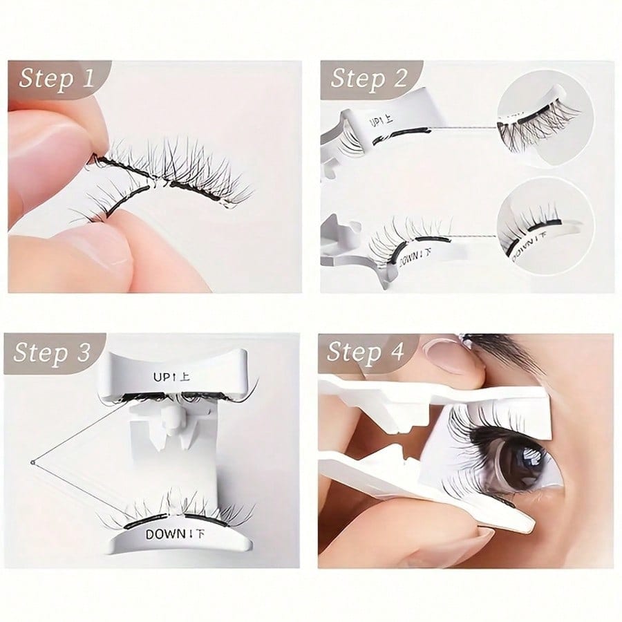 1/2pcs Professional Magnetic Eyelash Curler, Lightweight & Portable Magnetic Eyelash Curler, Only Includes Curler