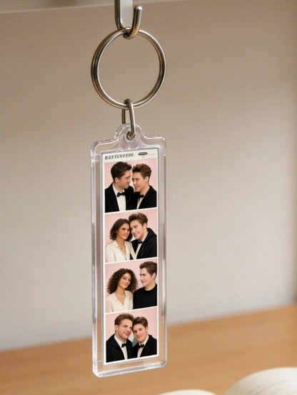 1/3/5 Personalized Photo And Text Keychains, Photo Strip Keychains, Valentine's Day Gifts, Photo Keychains, Anniversary Gifts, Bag Accessories, Birthday Gift
