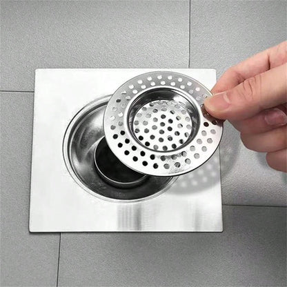 1/3pcs Stainless Steel Kitchen Sink Strainer, Standard Drain Filter Protector For Hair/Food Collection, Suitable For Bathroom, Kitchen, Shower