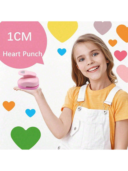 1.4 Inch Heart Punch, 10mm 15mm 25mm 35mm Heart Lever Action Craft Punch, Heart Shaped Hole, Weddings, Cardstock, Gift Wrapping, Greeting Cards And Scrapbooks