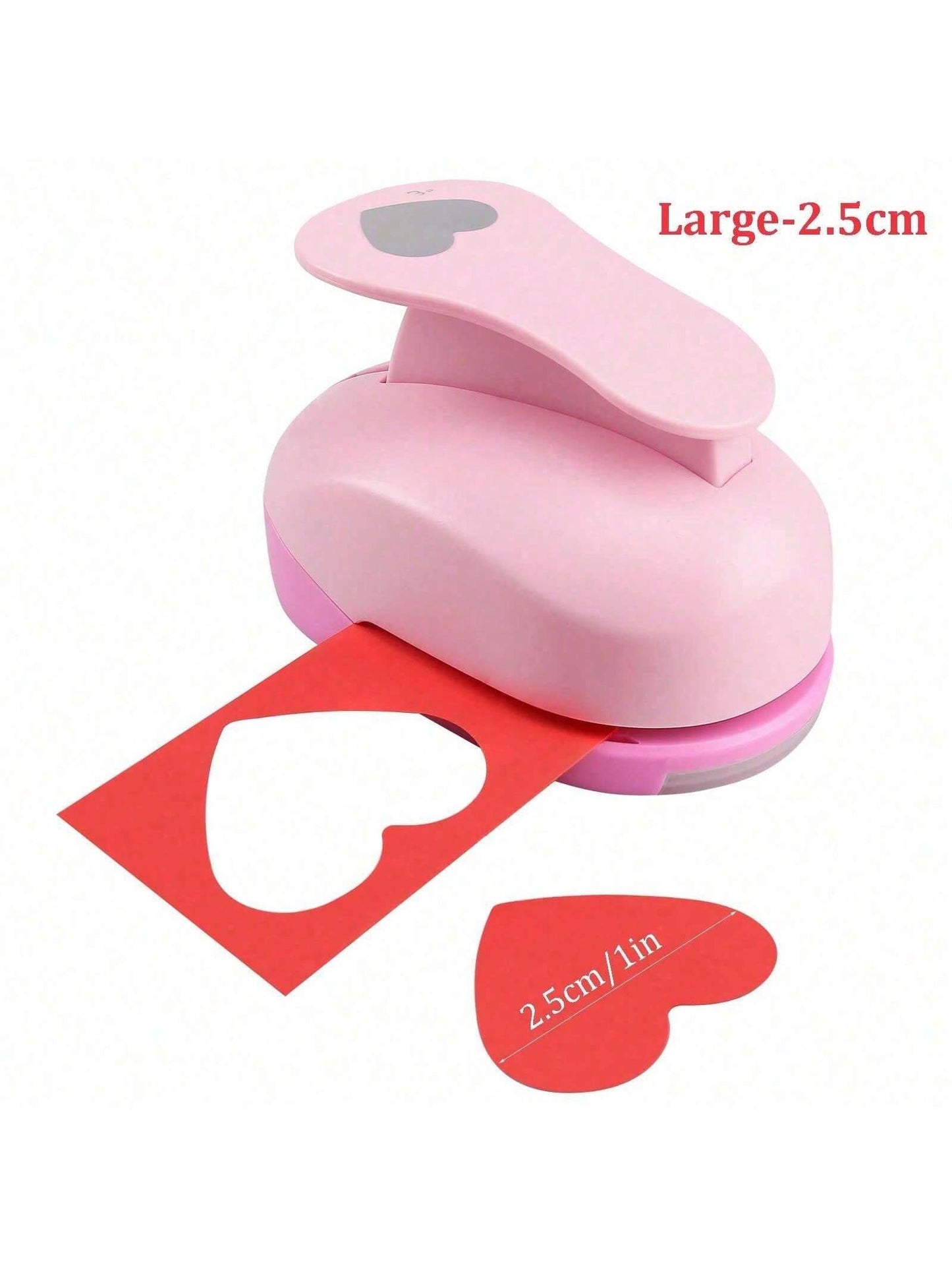 1.4 Inch Heart Punch, 10mm 15mm 25mm 35mm Heart Lever Action Craft Punch, Heart Shaped Hole, Weddings, Cardstock, Gift Wrapping, Greeting Cards And Scrapbooks