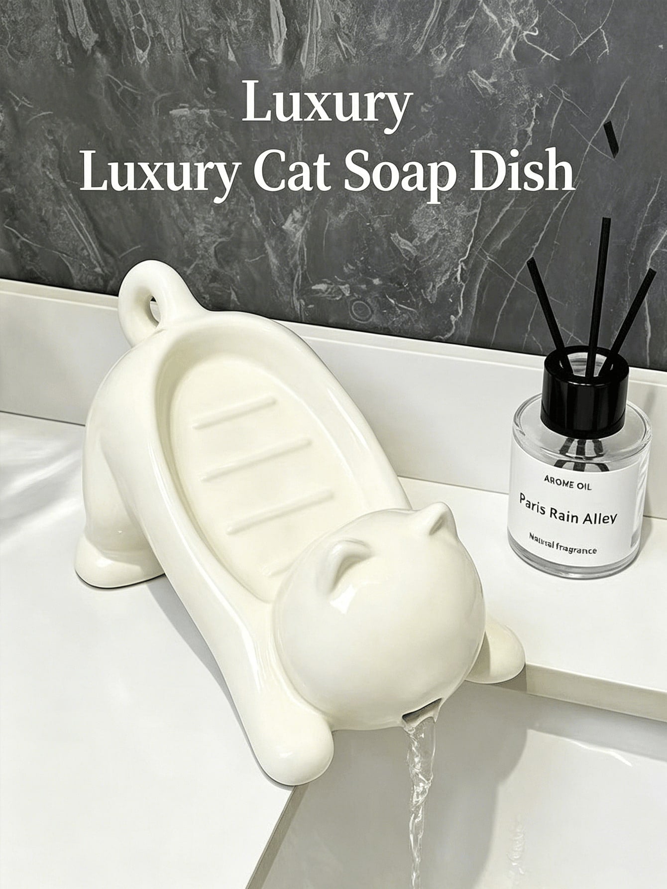 1/4pcs Self-Draining Plastic Soap Dish Set, No-Drill Adhesive Wall-Mounted Soap Holder, Suitable For Bathroom Sink, Bathtub And Shower, Quick-Drying With Storage Soap Tray, Suitable For Kitchen Counte