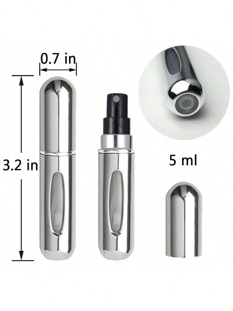 1/5/10pcs, 5ml Perfume Atomizer Refillable Spray Bottle, Portable Travel Perfume Bottle, Perfume Sprayer, Mini Perfume Sample Vial