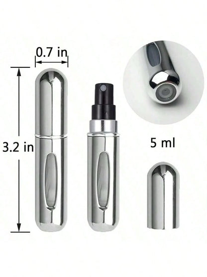 1/5/10pcs, 5ml Perfume Atomizer Refillable Spray Bottle, Portable Travel Perfume Bottle, Perfume Sprayer, Mini Perfume Sample Vial