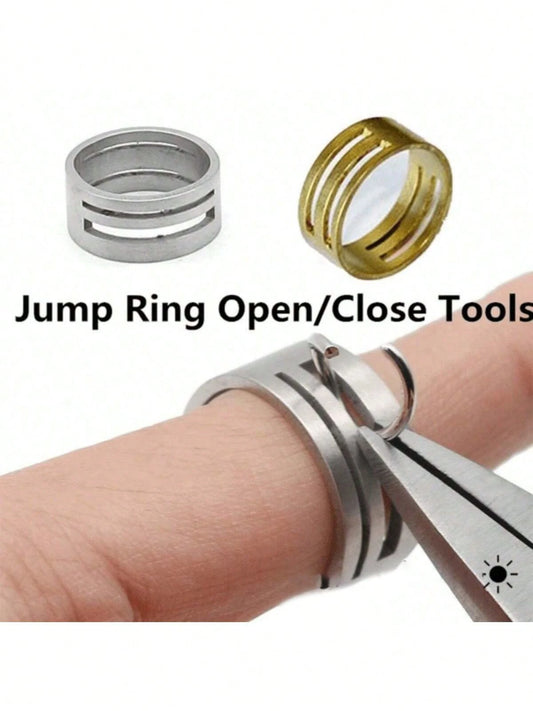 1/5/50pcs Open Jump Rings, Easy To Use Open Rings For Jewelry Bracelet Necklace Making