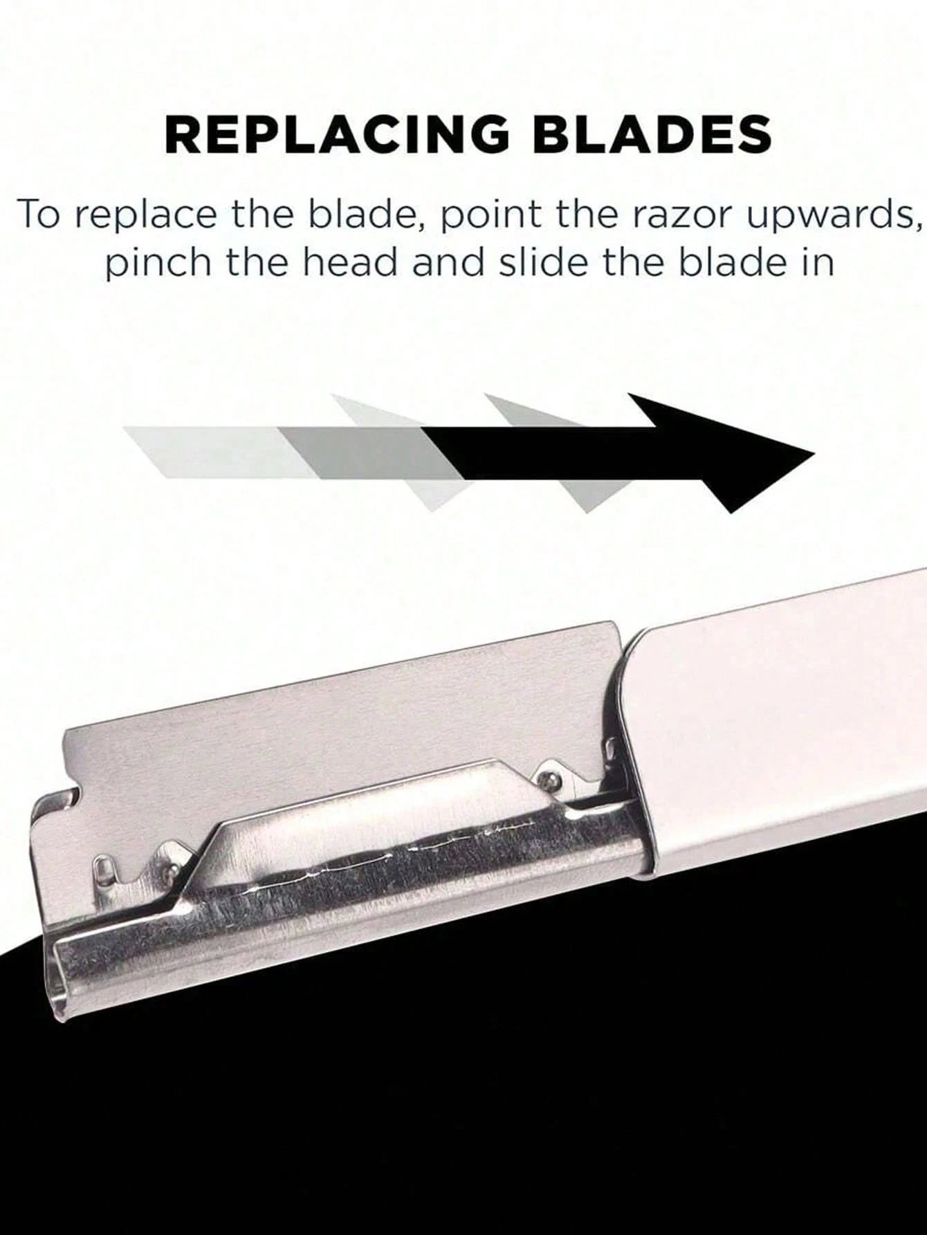 1 Black Scraper+10 Blades;Unisex Folding Travel Straight Edge Razor Set With Ultra-Thin Stainless Steel Double-Sided Blades, Suitable For Home And Salon Beauty Use