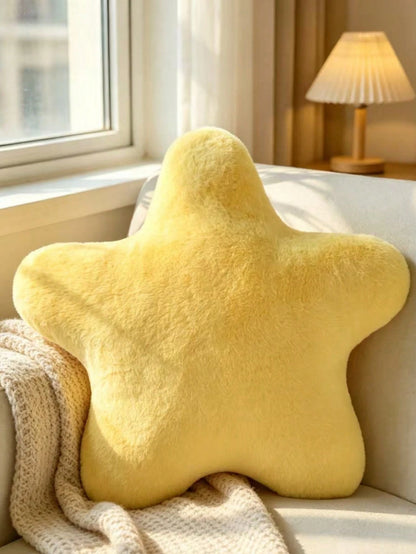 1 Moon-Shaped Throw Pillow, Soft Faux Rabbit Fur Decorative Cushion, Suitable For Bed, Sofa, Plush Room Decor Pillow, Suitable For Bedroom, Living Room, Garden, Bedroom Decor, Room Decor Fall Thanksgi