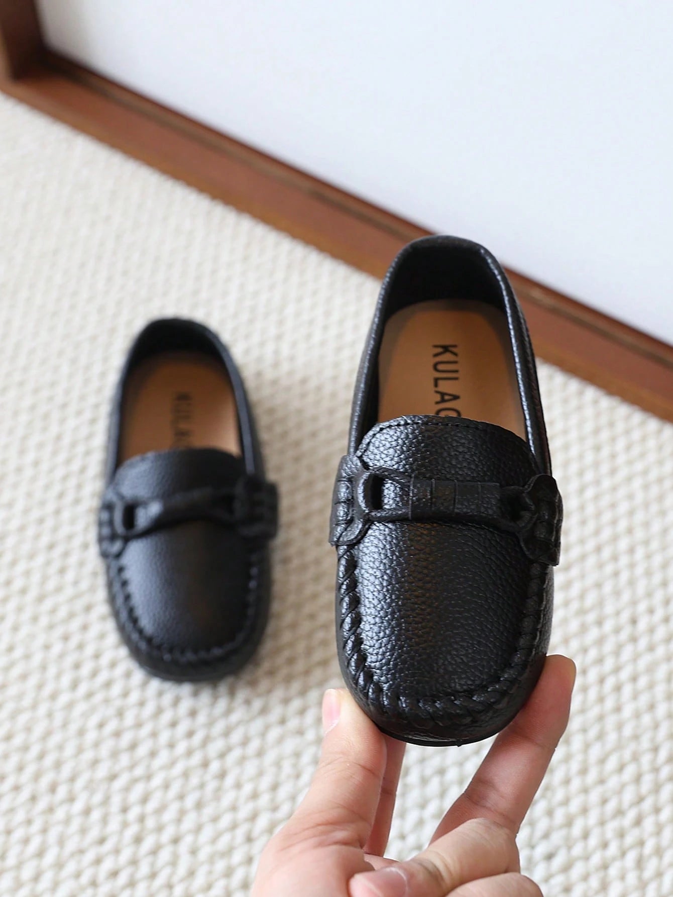 1 Pair Baby Fashion Casual Loafers Soft Sole Dress Shoes Toddler Wedding Flats Boys Girls Shoes