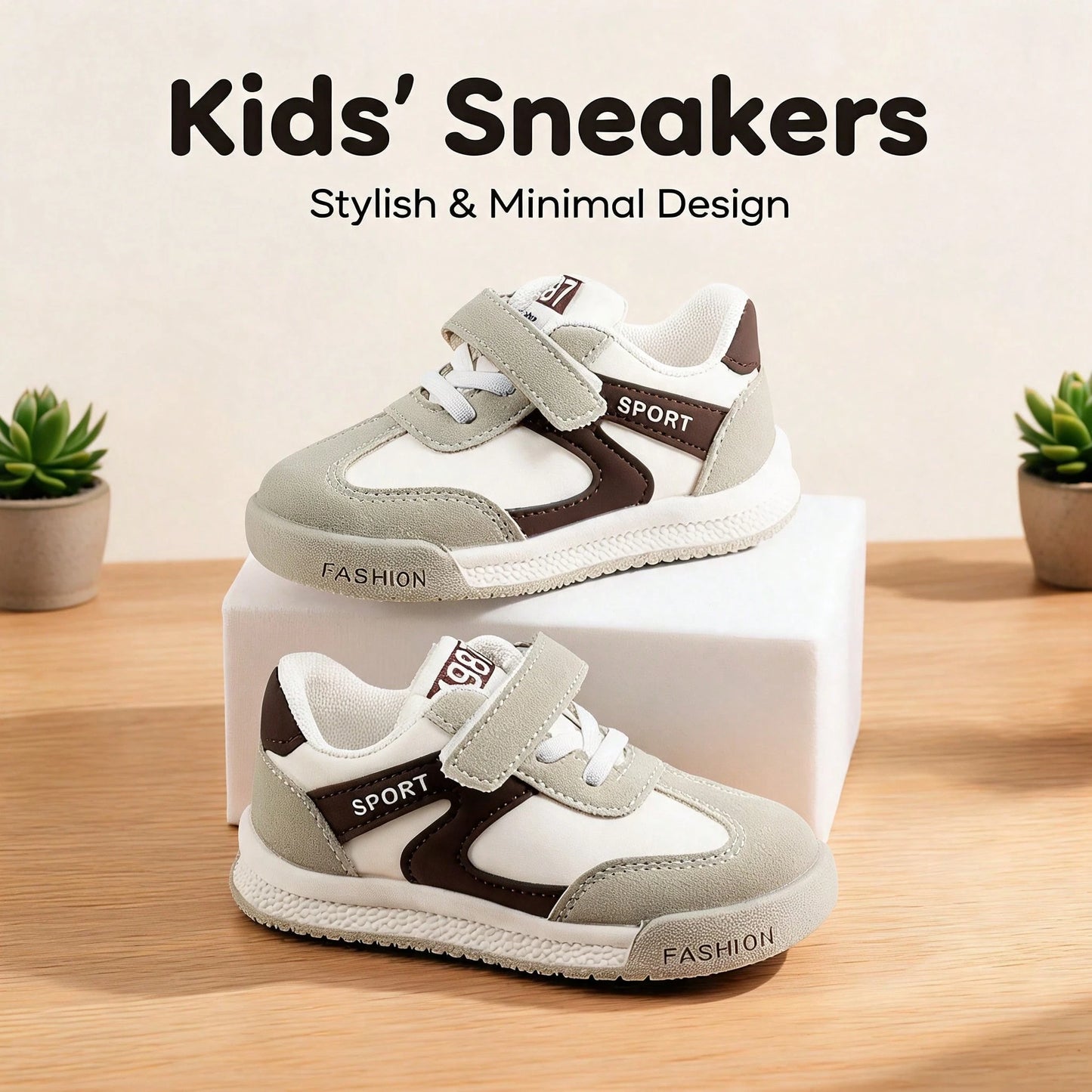 1 Pair Baby Sports Shoes Spring Autumn Fashion New Children's White Shoes Soft Sole Anti-Slip Boys Casual Sneakers Infant Breathable Shoes Soft Upper Breathable Sports Shoes, Suitable For Boys And Gir
