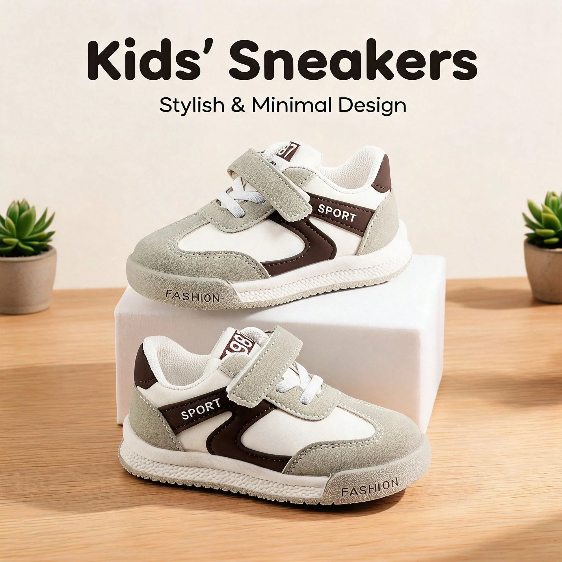 1 Pair Baby Sports Shoes Spring Autumn Fashion New Children's White Shoes Soft Sole Anti-Slip Boys Casual Sneakers Infant Breathable Shoes Soft Upper Breathable Sports Shoes, Suitable For Boys And Gir