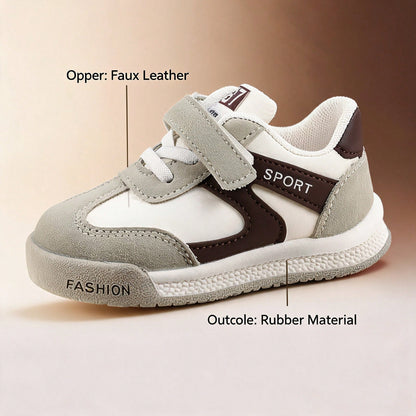 1 Pair Baby Sports Shoes Spring Autumn Fashion New Children's White Shoes Soft Sole Anti-Slip Boys Casual Sneakers Infant Breathable Shoes Soft Upper Breathable Sports Shoes, Suitable For Boys And Gir
