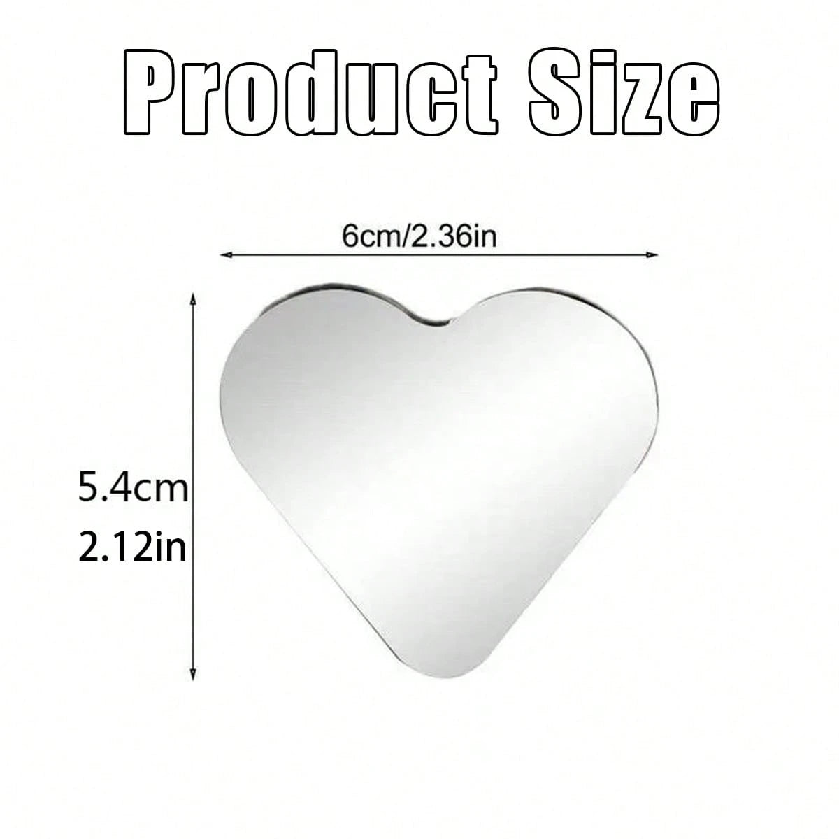 1 Pair Heart-Shaped Blind Spot Mirrors, Car Heart-Shaped Blind Spot Mirrors, Car Frameless Blind Spot Mirrors, 360° Wide Angle Convex Mirrors, Fan-Shaped Blind Spot Rearview Mirrors, Parking Mirrors