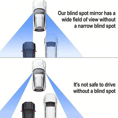 1 Pair Heart-Shaped Blind Spot Mirrors, Car Heart-Shaped Blind Spot Mirrors, Car Frameless Blind Spot Mirrors, 360° Wide Angle Convex Mirrors, Fan-Shaped Blind Spot Rearview Mirrors, Parking Mirrors