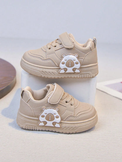 1 Pair Kids Low-Top Sneakers, Lightweight Comfortable Casual Sports Shoes For Boys And Girls, Baby Toddler Walking Shoes, Cute Cartoon Design