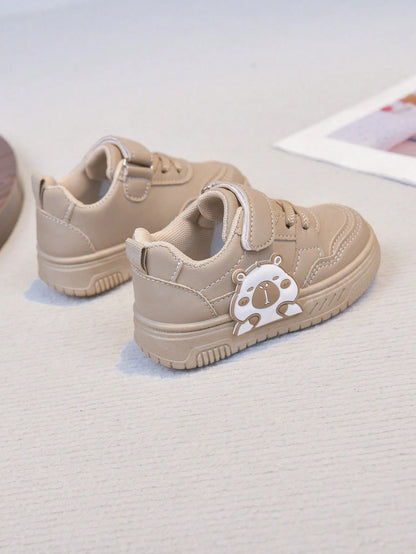 1 Pair Kids Low-Top Sneakers, Lightweight Comfortable Casual Sports Shoes For Boys And Girls, Baby Toddler Walking Shoes, Cute Cartoon Design