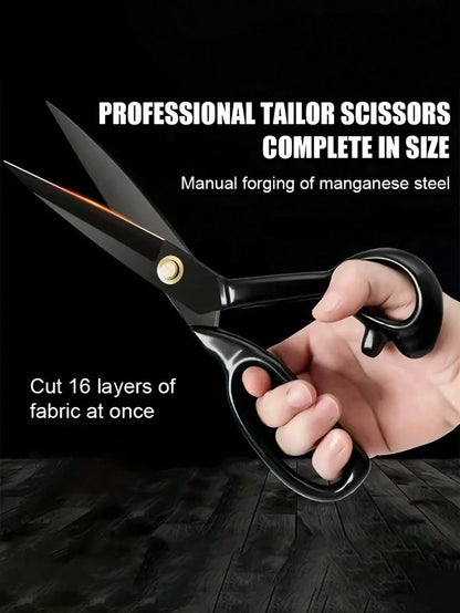 1 Pair Professional Tailor Scissors, Suitable For Cutting Thick Fabrics, Leather And More. Sharp Sewing Scissors Applicable For Home, Office, Artists And Tailors. Arts, Crafts And Sewing Supplies.