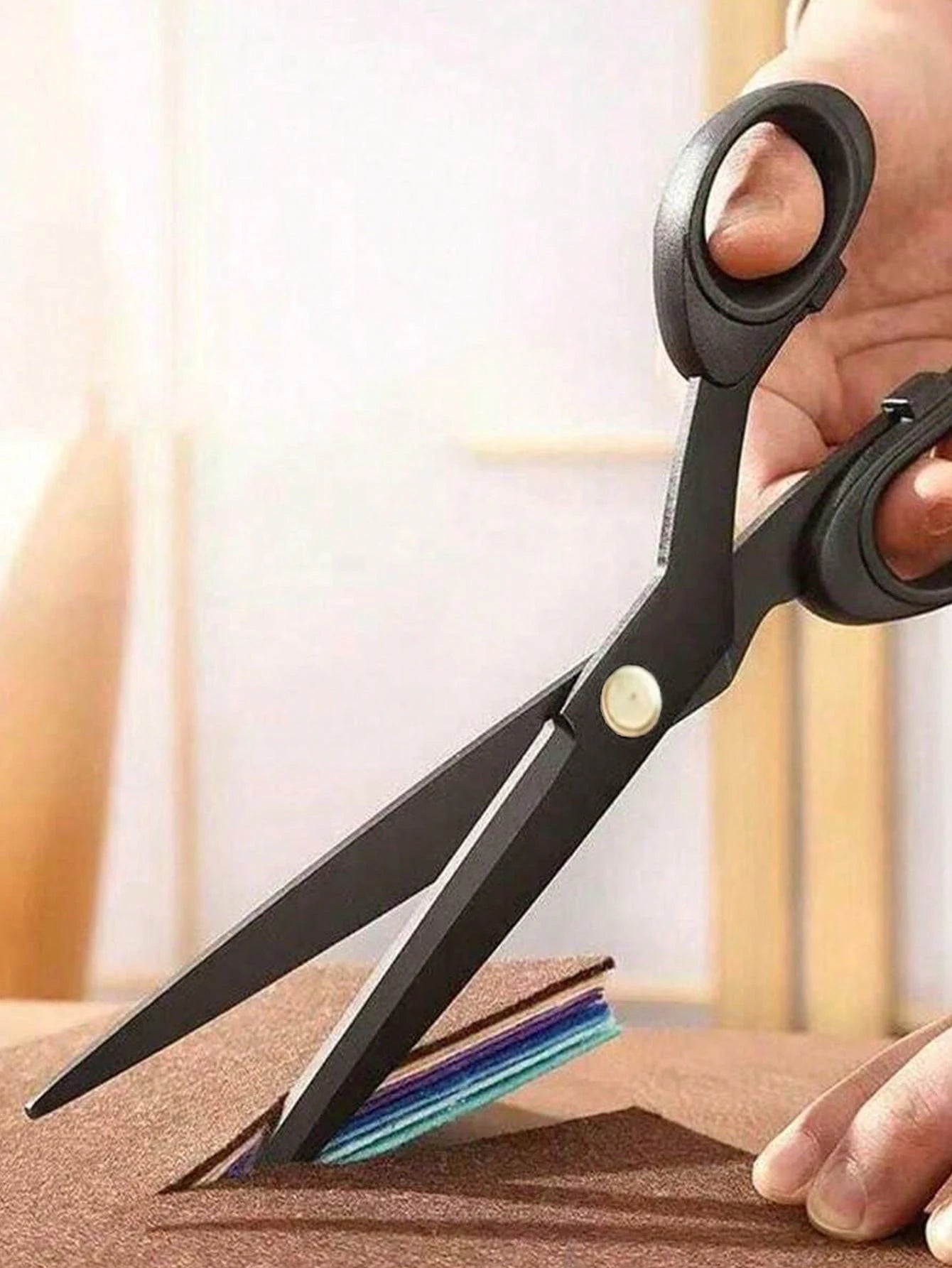 1 Pair Professional Tailor Scissors, Suitable For Cutting Thick Fabrics, Leather And More. Sharp Sewing Scissors Applicable For Home, Office, Artists And Tailors. Arts, Crafts And Sewing Supplies.
