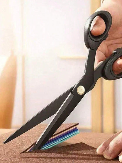 1 Pair Professional Tailor Scissors, Suitable For Cutting Thick Fabrics, Leather And More. Sharp Sewing Scissors Applicable For Home, Office, Artists And Tailors. Arts, Crafts And Sewing Supplies.