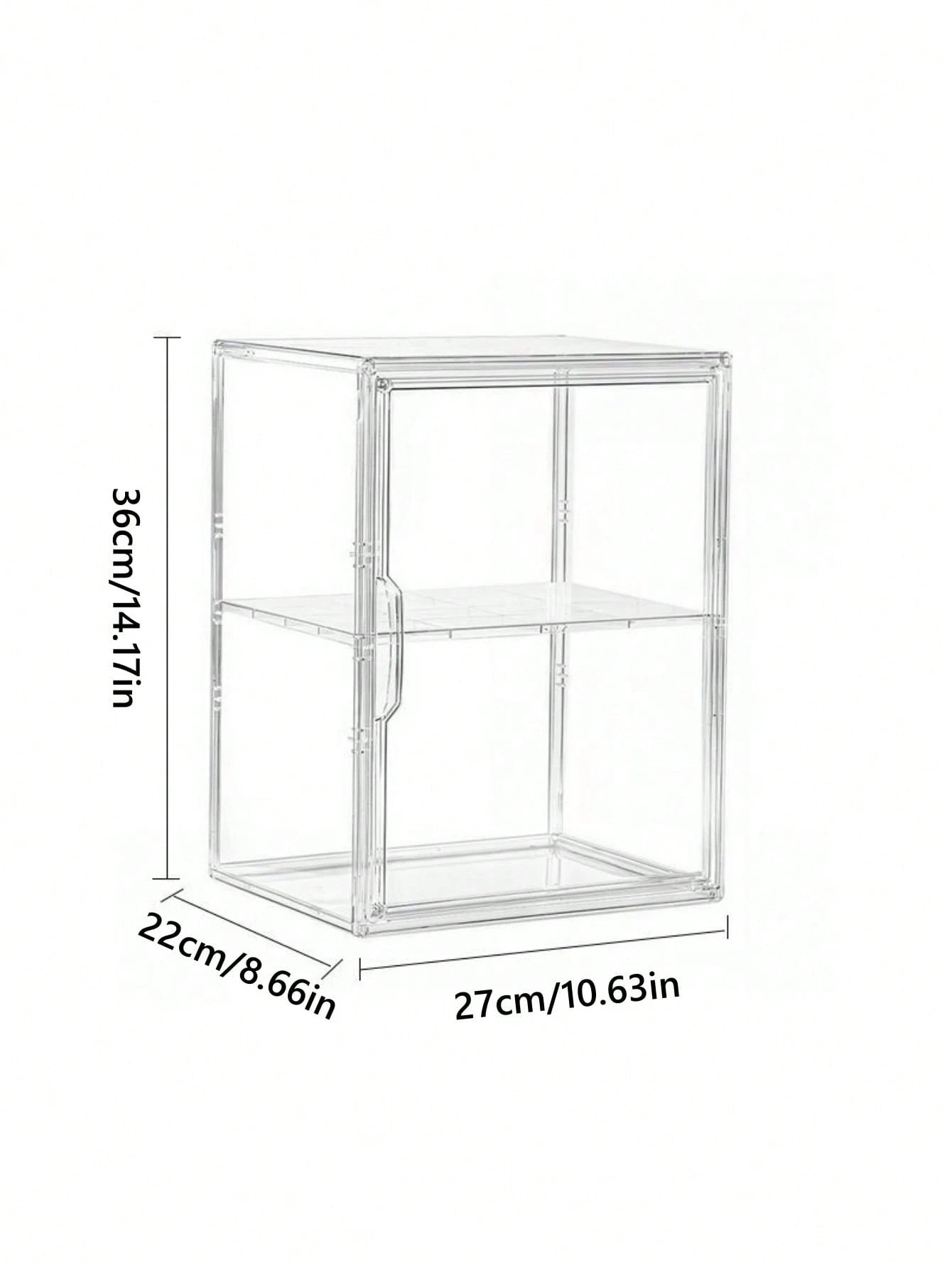 1 Pc 3/2 Layer Water Bottle Storage Box, Adjustable Transparent Acrylic, Transparent Baby Product Storage Box, Dustproof, Used For Baby Essentials