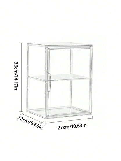 1 Pc 3/2 Layer Water Bottle Storage Box, Adjustable Transparent Acrylic, Transparent Baby Product Storage Box, Dustproof, Used For Baby Essentials