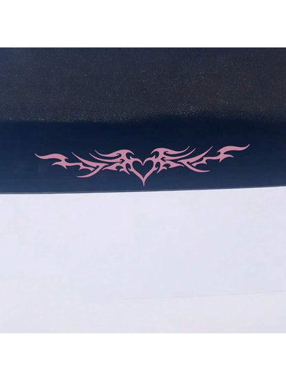 1 Pc Heart Wings Car Bumper Sticker Rear Windshield Decal, Cute Vinyl Y2K Tramp Stamp Decal For Cars, Trucks