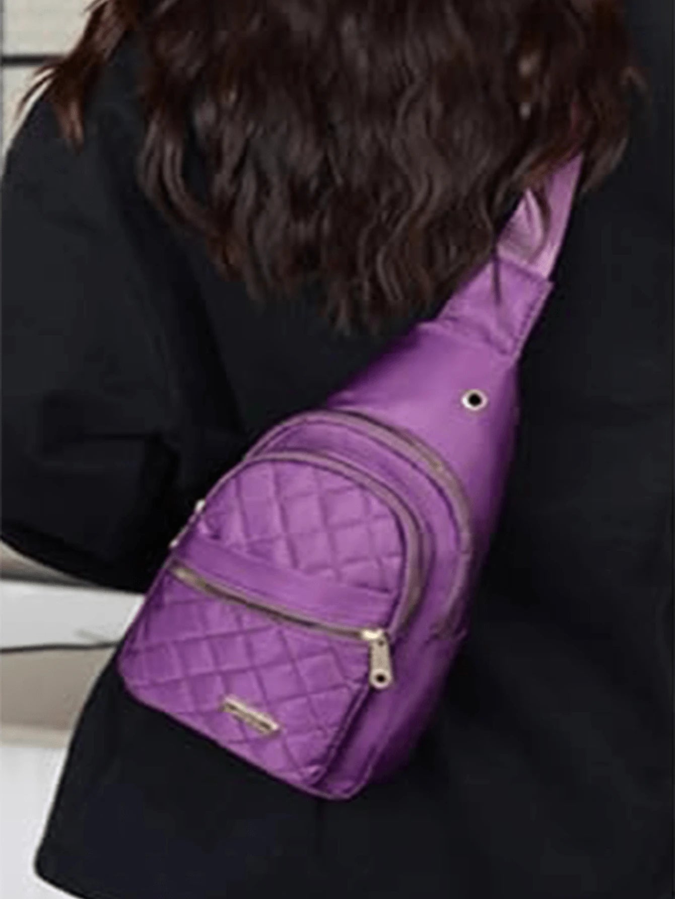 1 PC Women's Crossbody Chest Bag, Women's Wallet, Fashionable Chest Bag, Waterproof And Breathable Fabric, Multiple Storage Spaces, Front Bag, 6 Sizes To Choose From, Suitable For Travel, Work, Shoppi