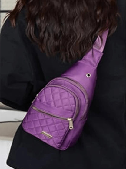 1 PC Women's Crossbody Chest Bag, Women's Wallet, Fashionable Chest Bag, Waterproof And Breathable Fabric, Multiple Storage Spaces, Front Bag, 6 Sizes To Choose From, Suitable For Travel, Work, Shoppi