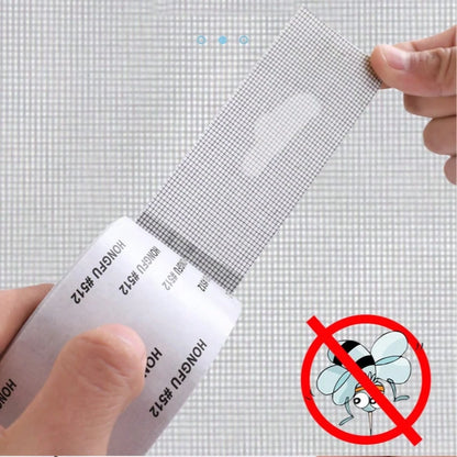 1 Roll Self-Adhesive Mesh Window Repair Tape, Waterproof Tear-Resistant Insect Screen Patch, Strong Adhesive For Cloth And Screens, Suitable For Dorm Room/Curtain Window Repair,Kitchen,Kitchen Accesso