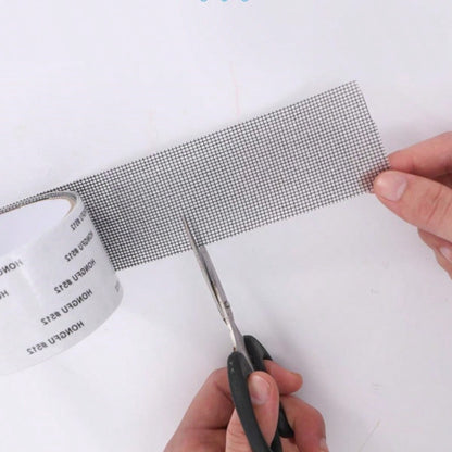1 Roll Self-Adhesive Mesh Window Repair Tape, Waterproof Tear-Resistant Insect Screen Patch, Strong Adhesive For Cloth And Screens, Suitable For Dorm Room/Curtain Window Repair,Kitchen,Kitchen Accesso