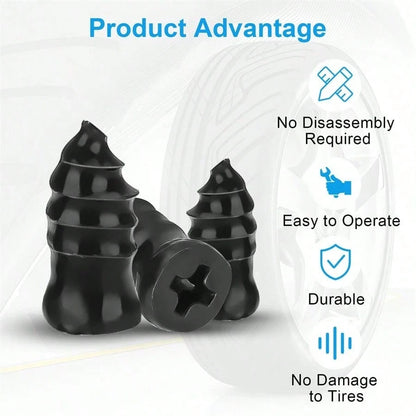 1 SET 100pcs Screw In Tire Repair Plugs Tire Screw Plug Repair Kit, 3 Sizes Of Repair Rubber Nail For Car Motorcycle Truck Tire Puncture Repair With Box And Screwdriver