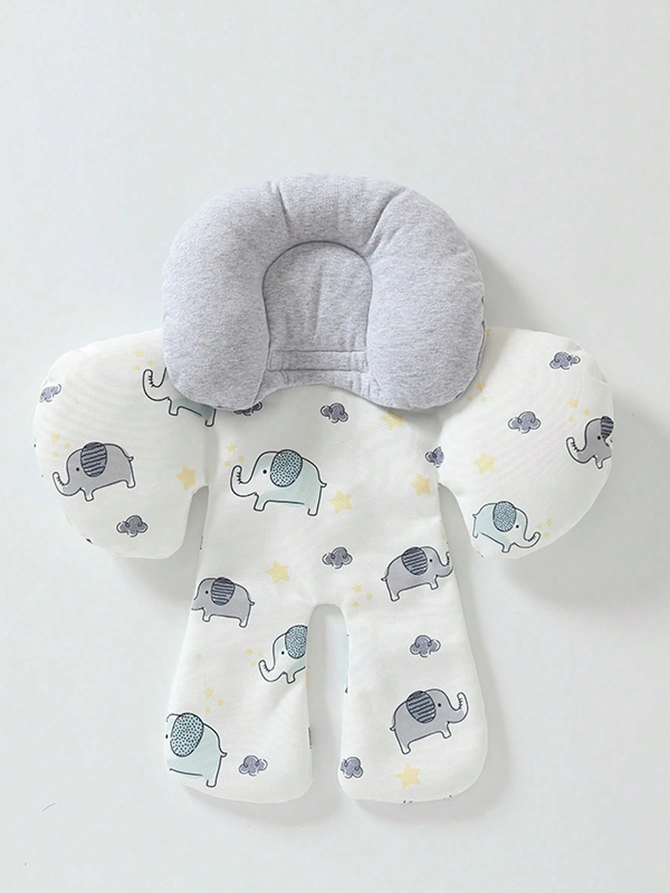 1 Set Baby Car Seat Head Support For Newborn, 2 In 1 Infant Car Seat Head Support For Boys Girls Extra Soft Breathable Baby Car Seat Cushion Insert For Strollers, Swings, And Bouncers, Rainbow