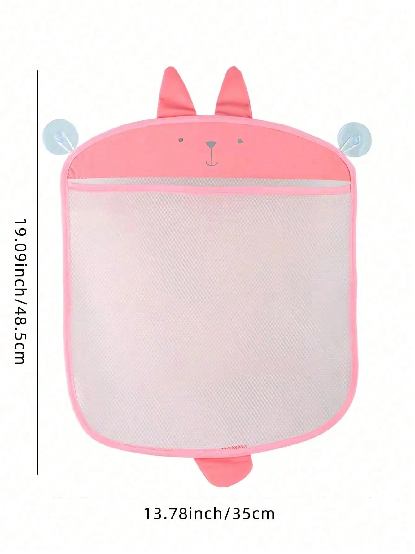 1 Set Cartoon Mesh Storage Hanging Basket, Colorful Multi-Functional Kitchen Bathroom Children's Bath Organizer Bag, Suction Cup Style Bathroom Hanging Bag