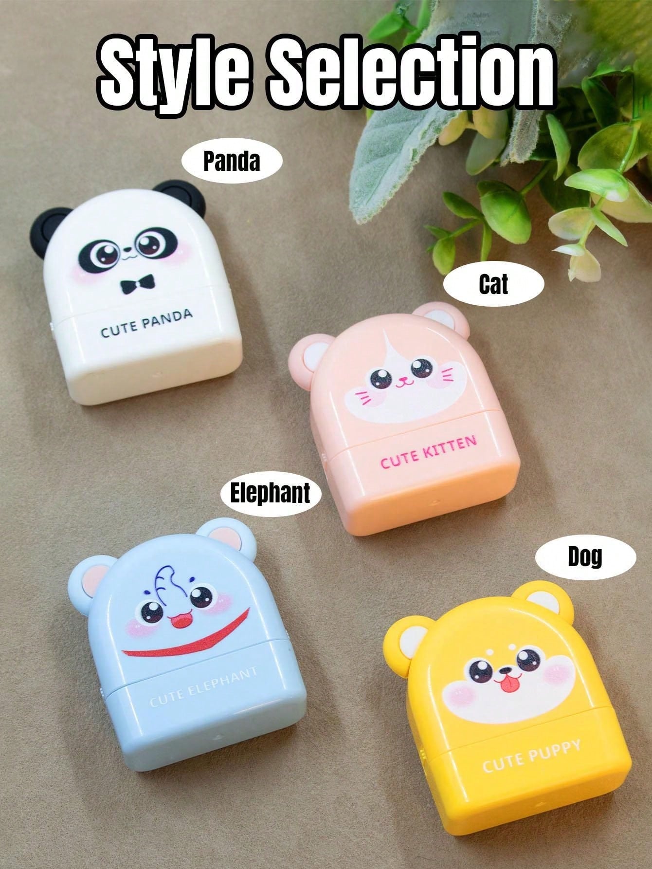 1 Stamp + 100 Stickers, Customized Name Stamp Set, Personalized Cute Cartoon Style Stamp, Suitable For Home, Office, 3 Ink Colors, Daily Organization, Customizable Gift For Friends And Family, Back To