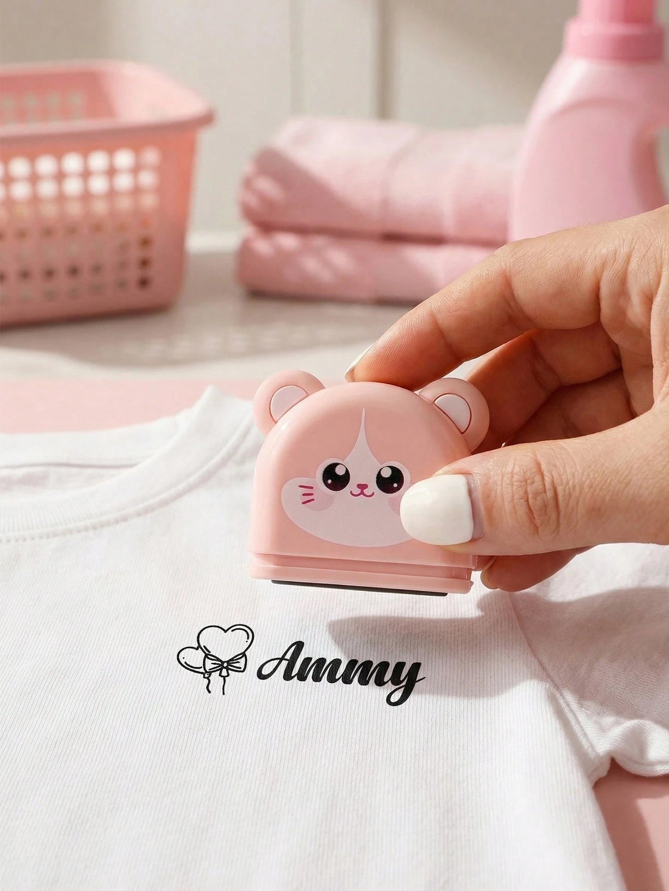 1 Stamp + 100 Stickers, Customized Name Stamp Set, Personalized Cute Cartoon Style Stamp, Suitable For Home, Office, 3 Ink Colors, Daily Organization, Customizable Gift For Friends And Family, Back To