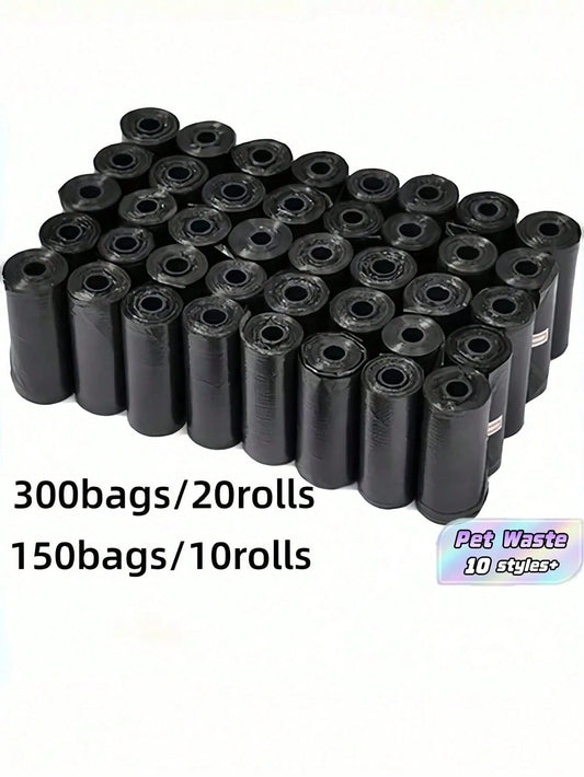 10/20Rolls Dog Poop Bags Leak Proof Durable And Portable Pet Waste Bag Refill Rolls For Indoor Outdoor Use(Poo Bag Size 30*22 Cm)