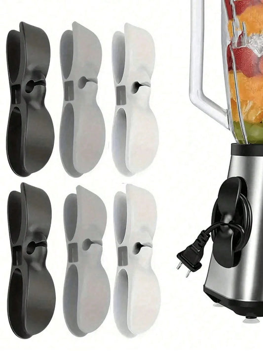 10/5pcs Solid Color Small Kitchen Appliance Cable Organizer Upgraded Kitchen Power Cord Organizer,Household Organizer And Storage Too Cable Management Bracket,For Kitchen Appliances And Electronic Dev