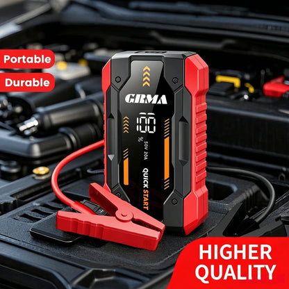 10-In-1 Multi-Functional Emergency Start Power Supply, Portable Car Battery Starter, Digital, Suitable For 2.64 Gallon Gasoline Or 2.38 Gallon Battery, LED Emergency Light, Car Emergency Tool