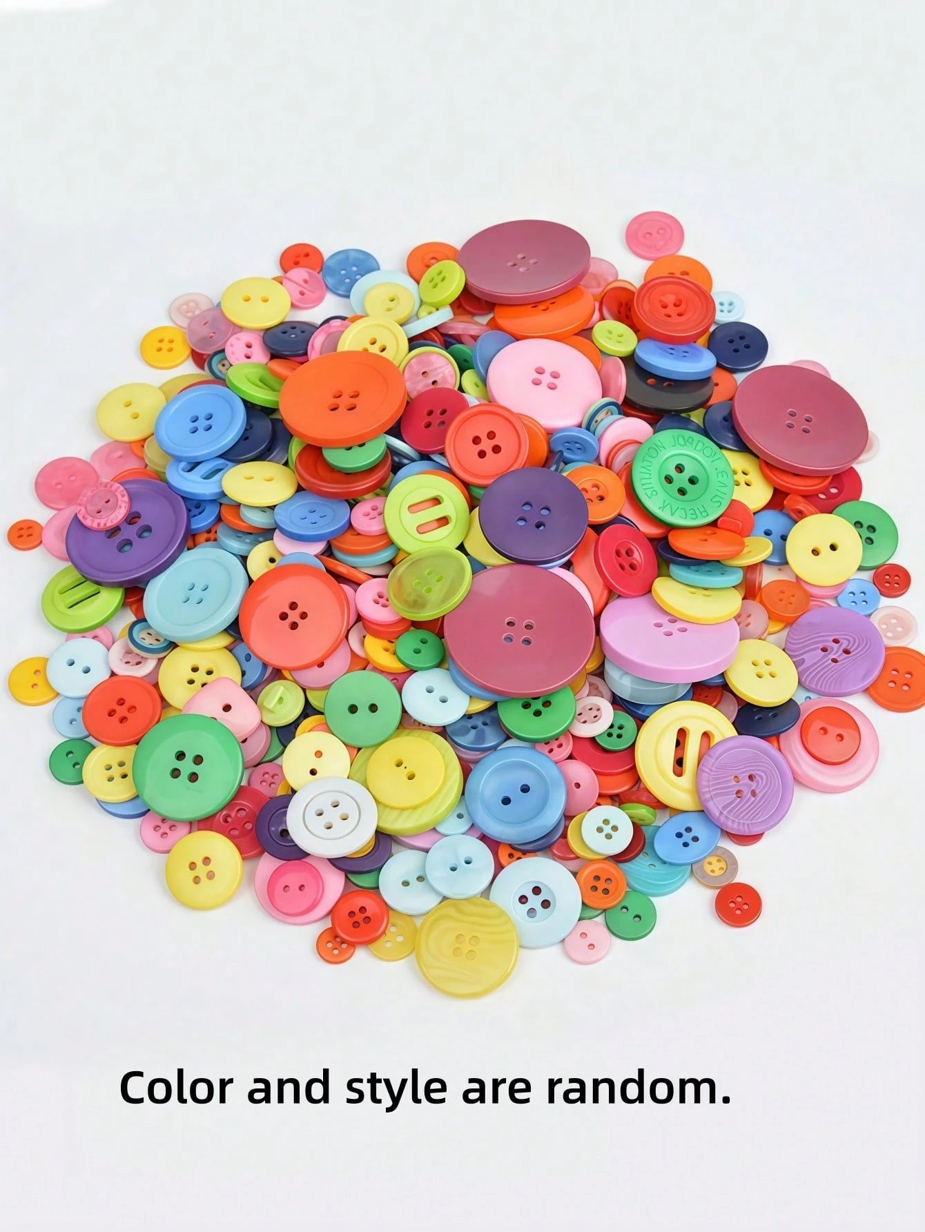 100/200/600pcs Assorted Size Round Resin Buttons- Bulk Mixed 2 & 4 Hole Sewing Buttons DIY Craft Buttons For Clothing Repair, Scrapbooking, Embellishments Handmade Garment Decor, Jute Twine Crafts &