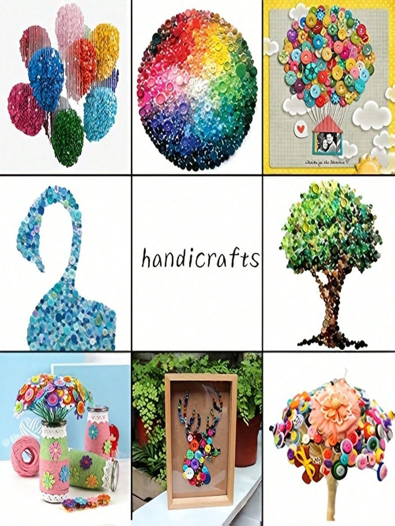 100/200/600pcs Assorted Size Round Resin Buttons- Bulk Mixed 2 & 4 Hole Sewing Buttons DIY Craft Buttons For Clothing Repair, Scrapbooking, Embellishments Handmade Garment Decor, Jute Twine Crafts &