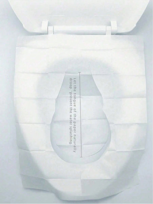 100/50/20/10 Pieces,10pcs/Pack Disposable Toilet Seat Covers, Water-Soluble Portable Toilet Seat Covers, Portable Travel And Business Toilet Cushions, Toilet Covers, For Airplane Travel, Camping, Bath