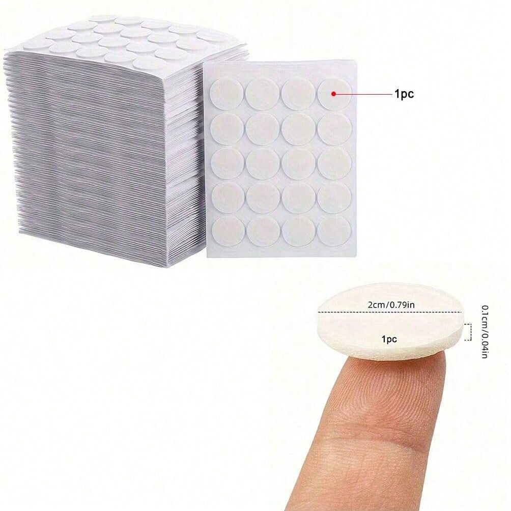 100-500pcs Candle Wick Stickers Adhesive Heat Resistance Foam Double-Sided Tape 2cm For Wax Fixed Base Holder Stand Candle Making Supplies