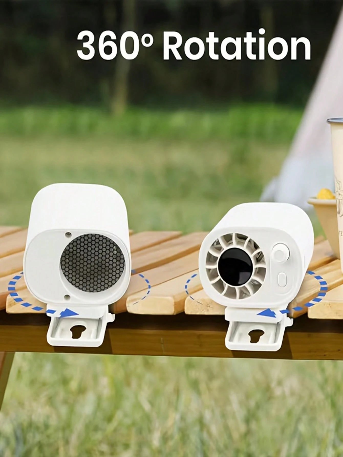 100 Speeds Car Clip-On Fan Adjustable USB Rechargeable LED Display 1200mAh Clip-On Portable Fan With 360° Rotation, Pocket Size Summer Cooling Essentials For Travel/Beach/Concert/Car/Hiking Gifts Cli