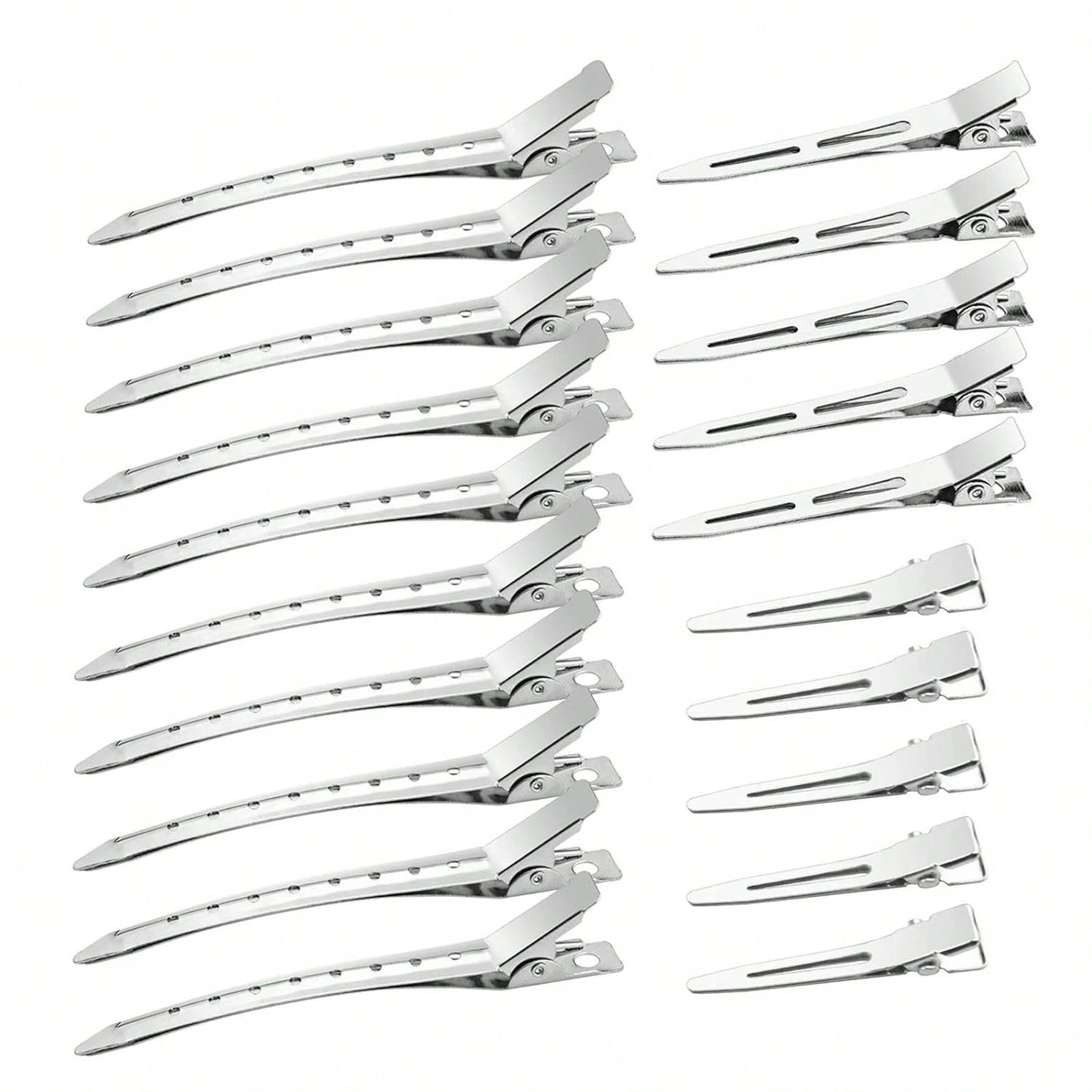 100Pcs Professional Ladies Salon Fixed Hair Pin 5.5cm Curl Metal Hair Clips Hair Root Fluffy Clips DIY Tools Hair Accessories Makeup No Crease Hair Clip Hairdressing Styling Tool(100pcs/50pcs/30pcs/15