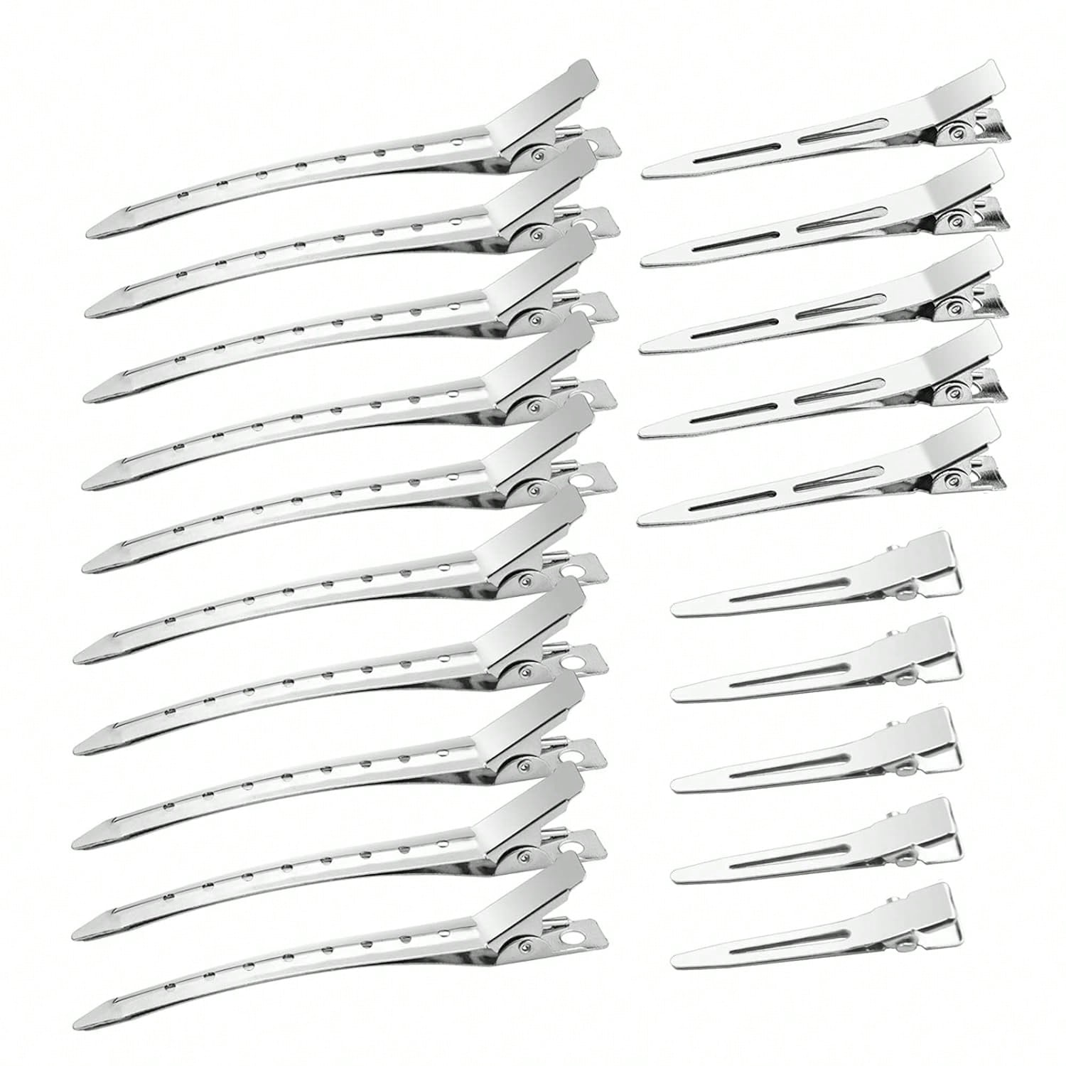 100Pcs Professional Ladies Salon Fixed Hair Pin 5.5cm Curl Metal Hair Clips Hair Root Fluffy Clips DIY Tools Hair Accessories Makeup No Crease Hair Clip Hairdressing Styling Tool(100pcs/50pcs/30pcs/15
