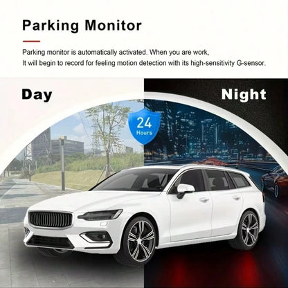 1080P Three-Lens Driving Recorder, Car Driving Recorder, Car Camera With Infrared Night Vision Function, 170 Wide-Angle Car DVR Camera With 32GB TF Card And GPS.