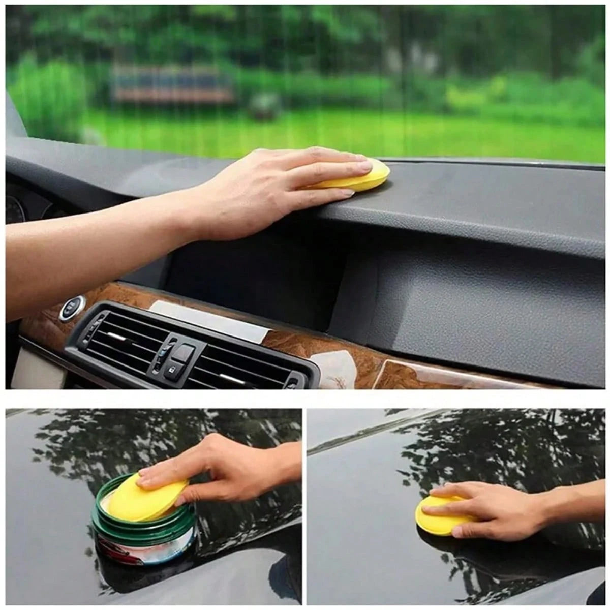 10pcs/5pcs Polishing Sponge Wax Applicator Pads, Foam Wax Pads For Car Polishing Machine Cleaning, Car Detailing Accessories