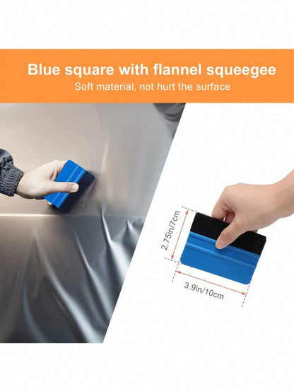 10PCS Professional Car Color Change Film Tool Set, Car Wrap Seam Finishing & Edge Trimming Tools, Scraper, Utility Knife, Seam Filler
