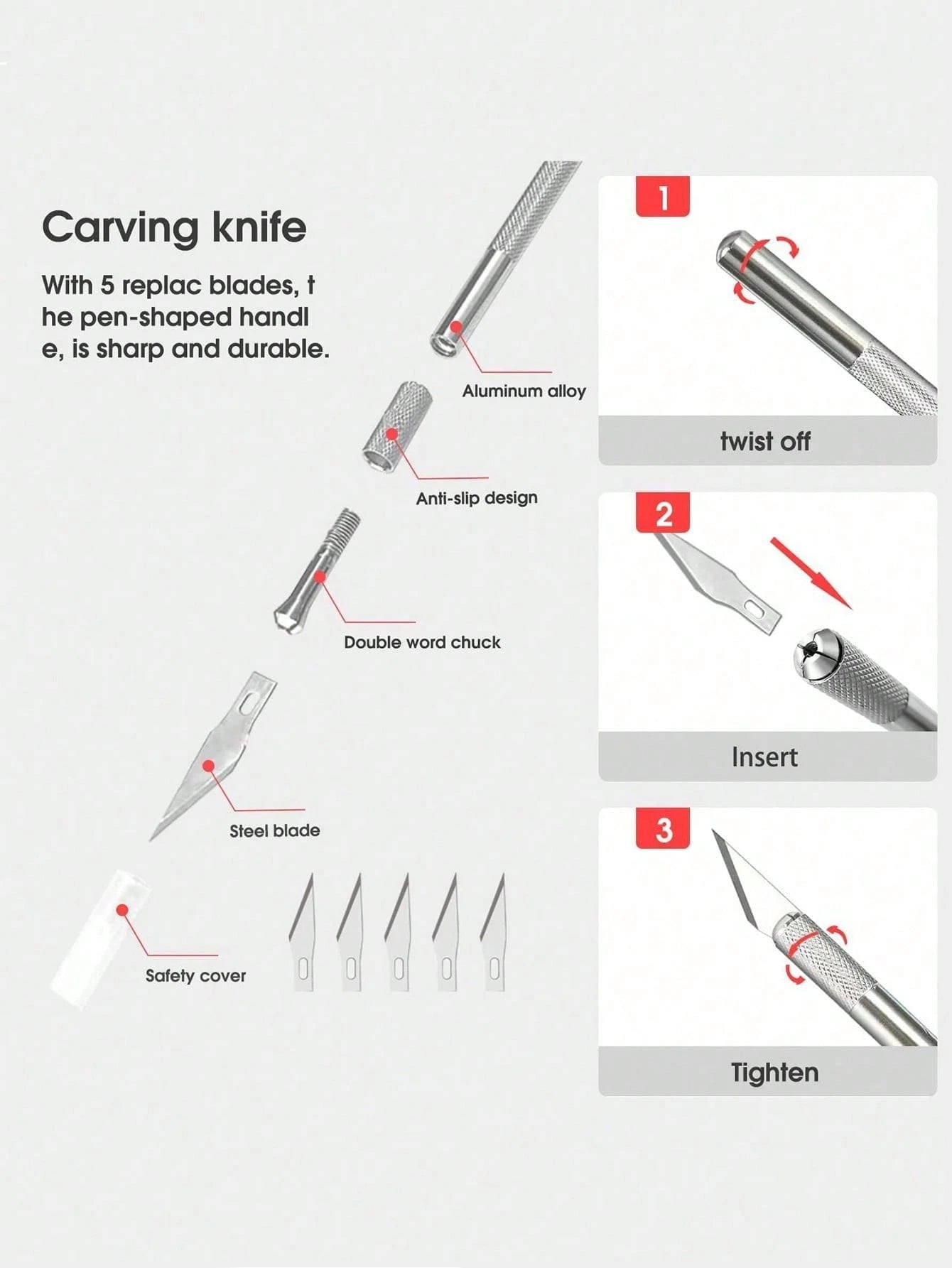 10PCS Professional Car Color Change Film Tool Set, Car Wrap Seam Finishing & Edge Trimming Tools, Scraper, Utility Knife, Seam Filler