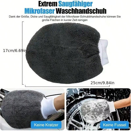 11-Piece Car Cleaning Kit, Including Tire Brush, Microfiber Cleaning Glove, Thick Absorbent Scratch-Removal Pad, And Detailing Sponges For Interior And Exterior Car Care, Professional Car Detailing Cl