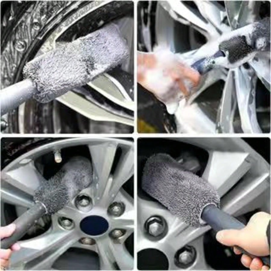 11-Piece Car Cleaning Kit, Including Tire Brush, Microfiber Cleaning Glove, Thick Absorbent Scratch-Removal Pad, And Detailing Sponges For Interior And Exterior Car Care, Professional Car Detailing Cl